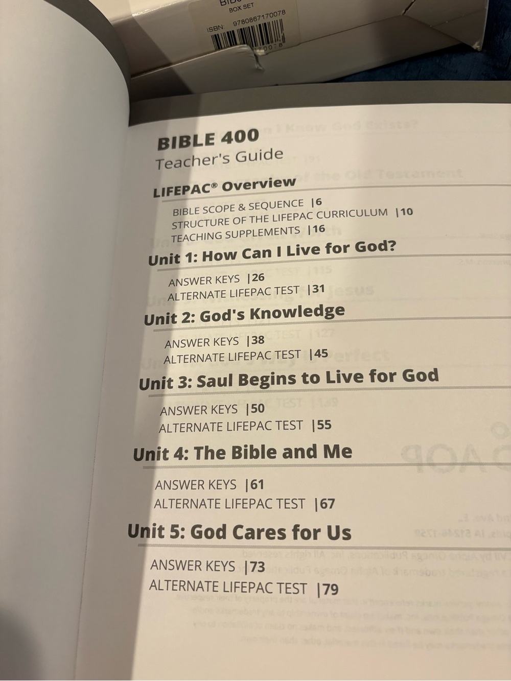AOP LifePac 4th Grade Bible Homeschool Curriculum - Picture 5 of 6